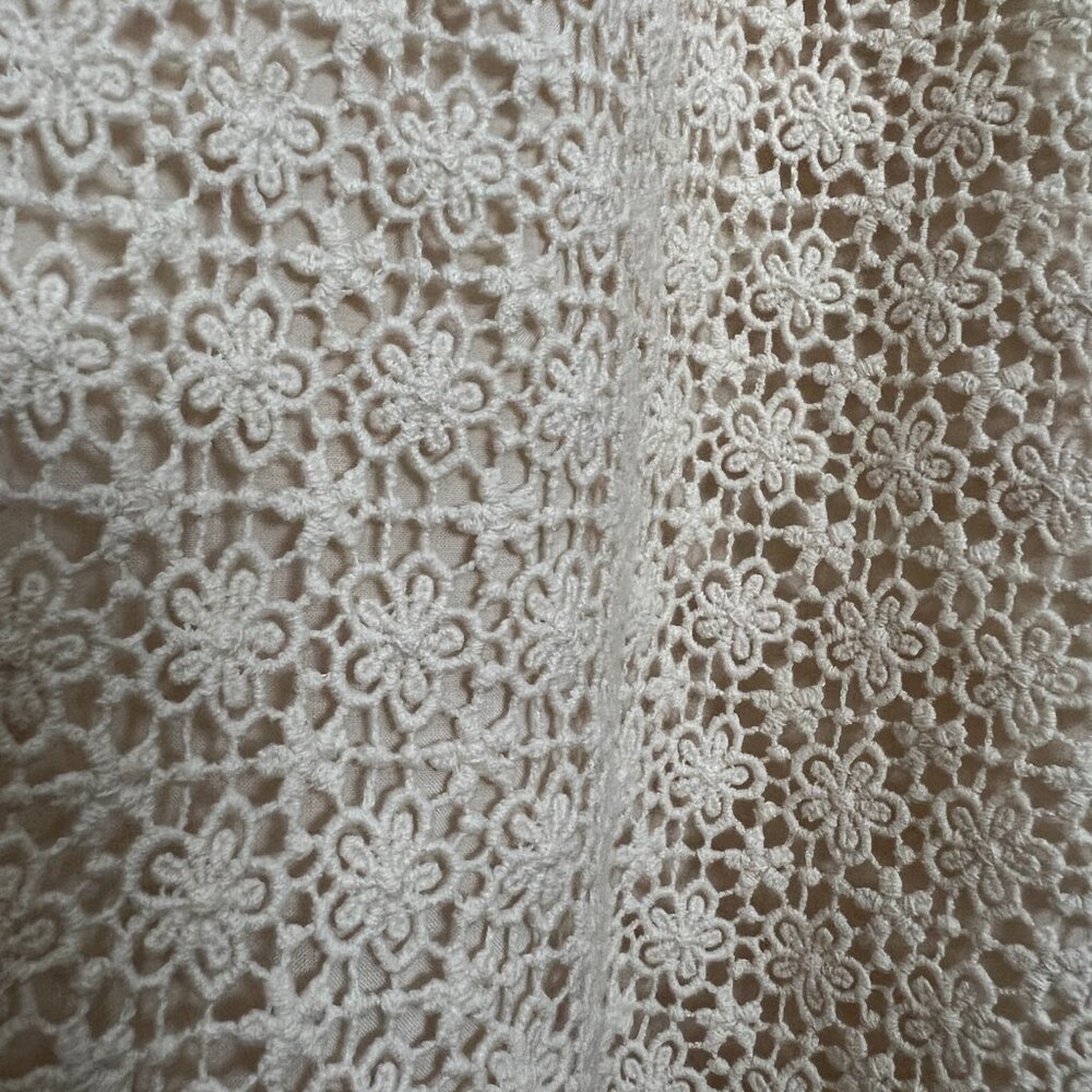 Sézane Magalia skirt, ecru guipure, size 8, new without tags